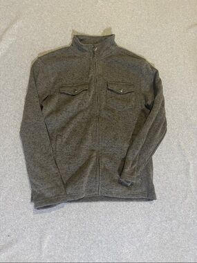 Pacific Trail Men's L Heather Brown Full-Zip Sweater Jacket